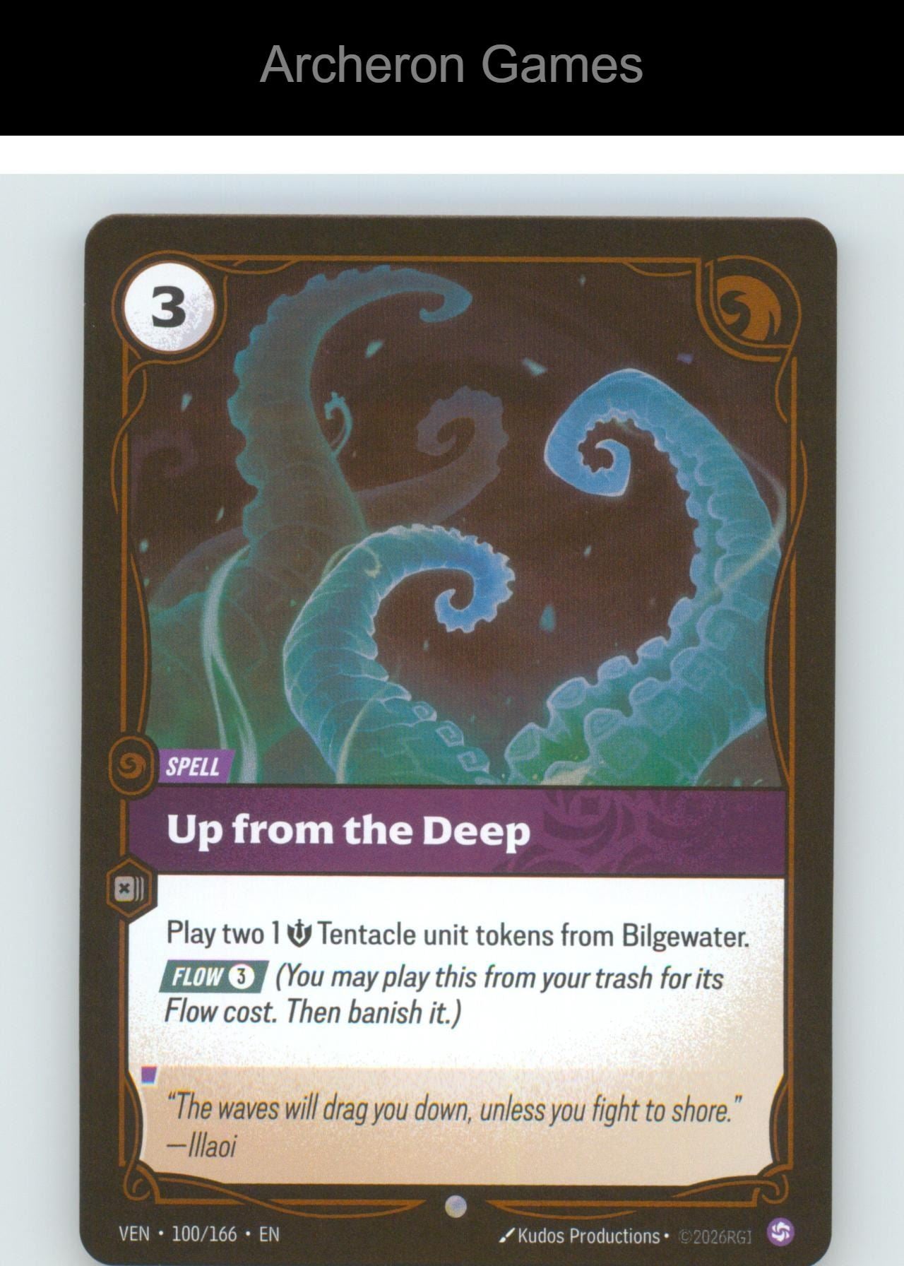 Up from the Deep VEN 100/166 C Vendetta Riftbound Card Foil