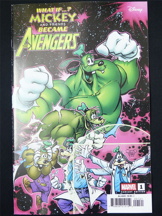 WHAT If? Mickey and Friends Became The Avengers #1 Goofy Variant - B&B May 2025 Marvel Comic #OJ