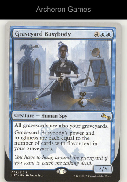 Graveyard Busybody 34 R MTG Card Unstable