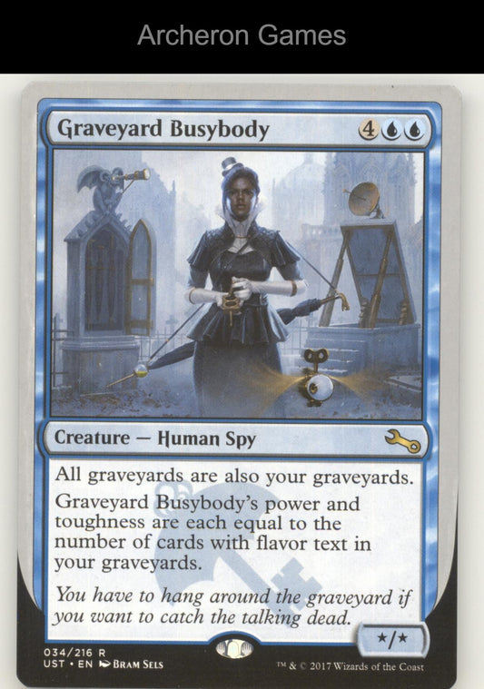 Graveyard Busybody 34 R MTG Card Unstable