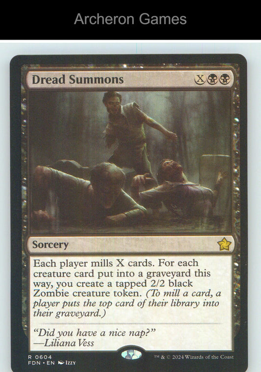 Dread Summons FDN 604 R MTG Card NM/EX+