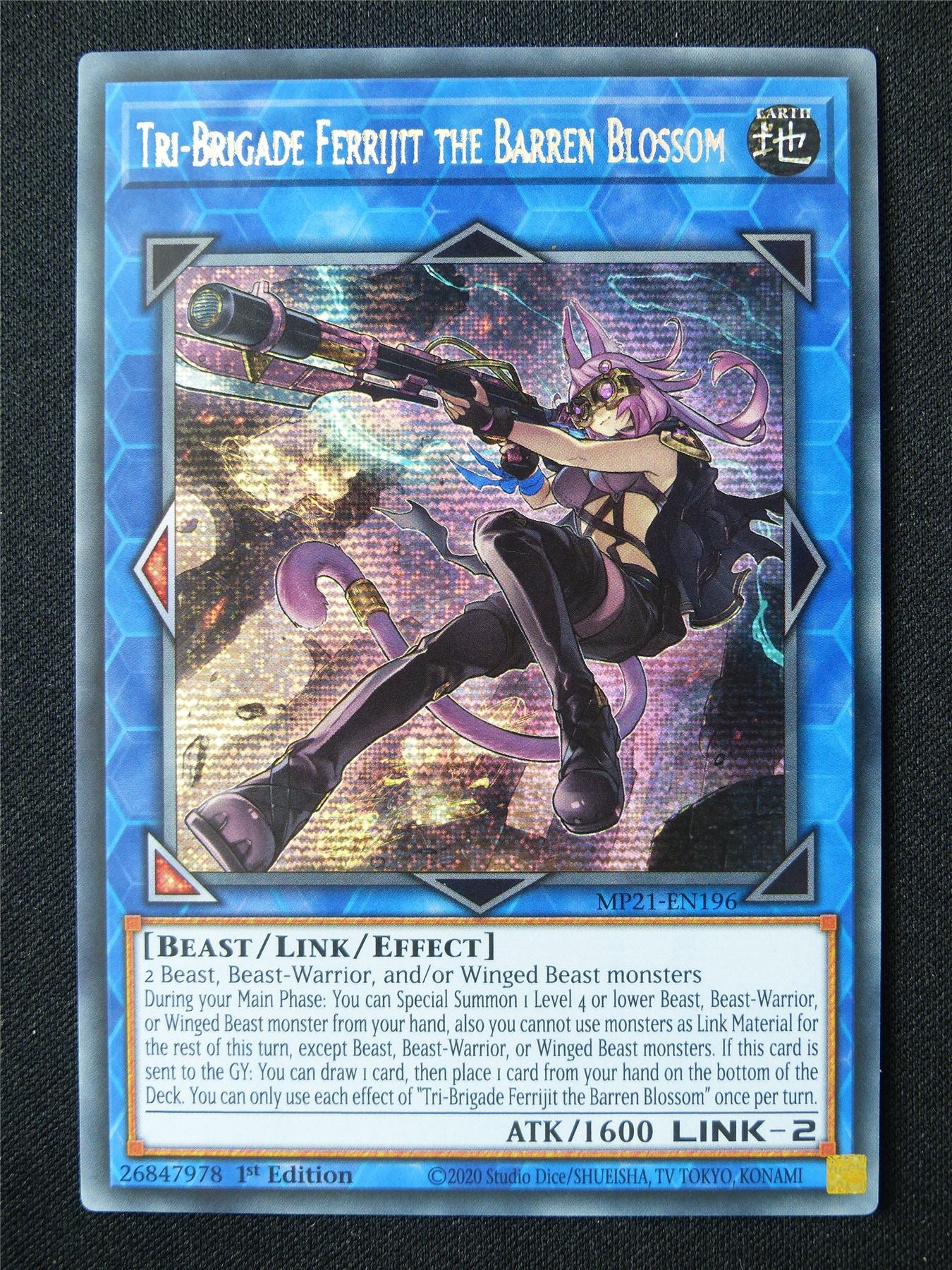 Tri-brigade Ferrijt the barren Blossom MP21 Secret Rare - 1st ed Yugioh Card #7G