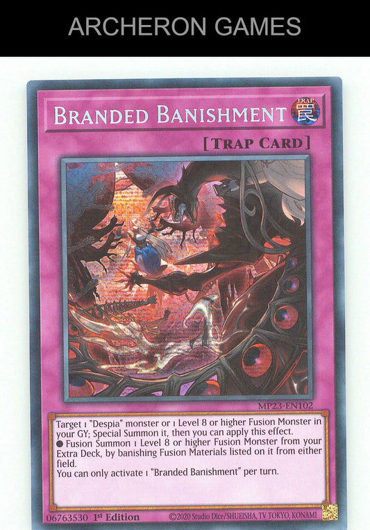 Branded Banishment SEC YUGIOH Card