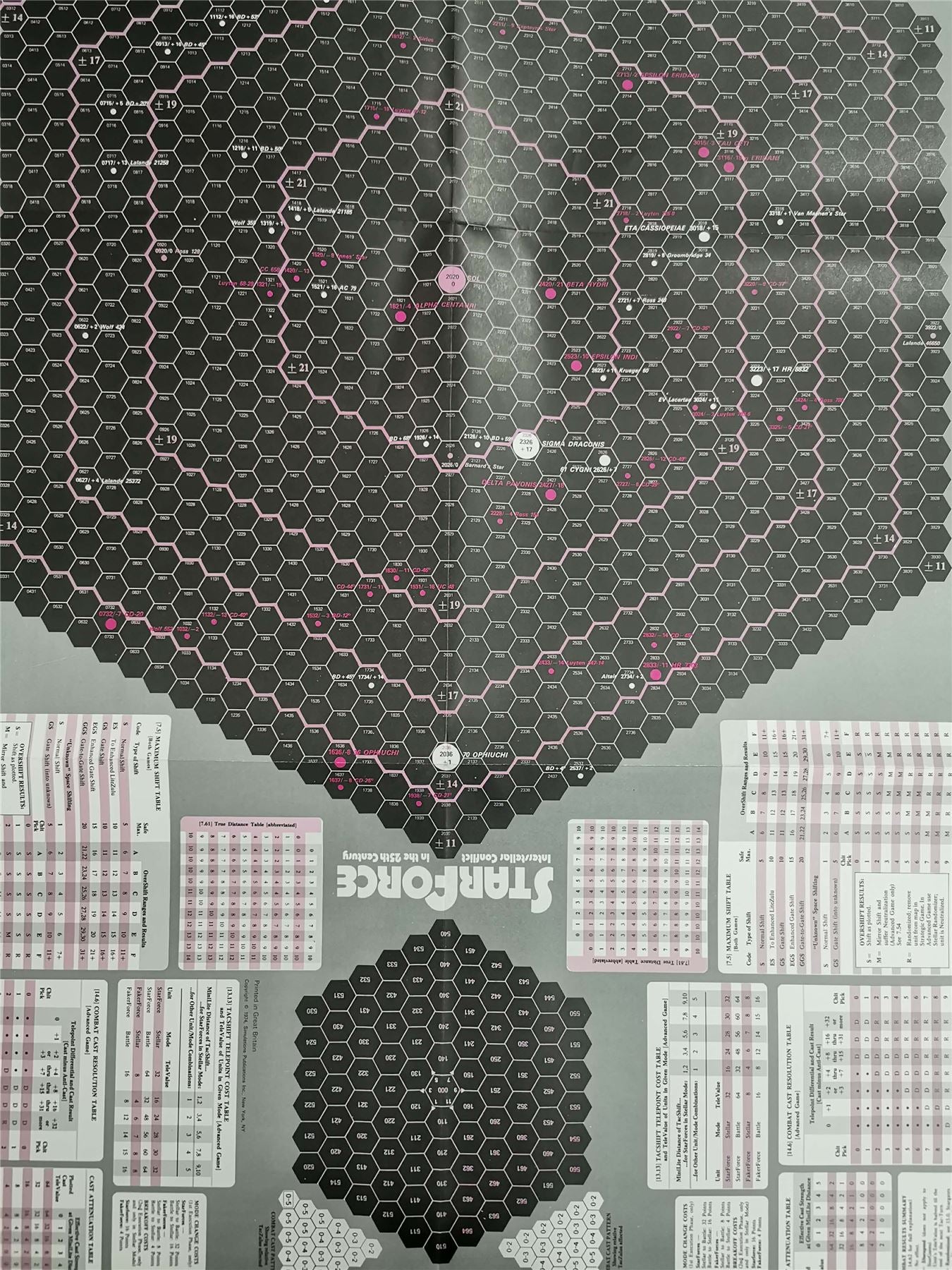 StarForce Alpha Centauri: Future-History Simulation Game - SPI Game #NN