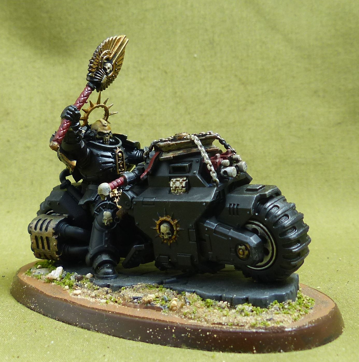 Chaplain on Bike painted - Chaos Space Marines - Warhammer 40K #1QG