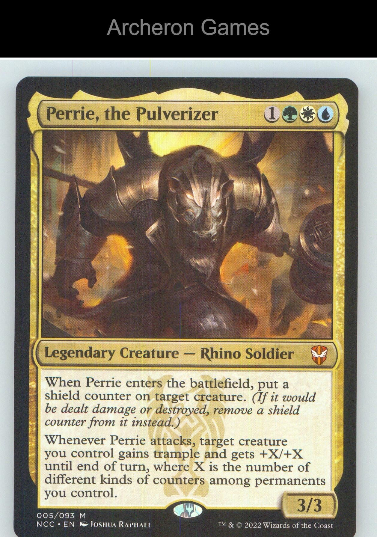 Perrie, the Pulverizer NCC 5 Mythic MTG Card NM/EX+