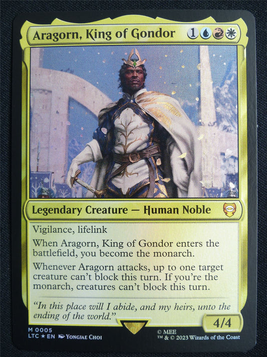 Aragorn King of Gondor Foil - LTC - Mtg Card #3GV