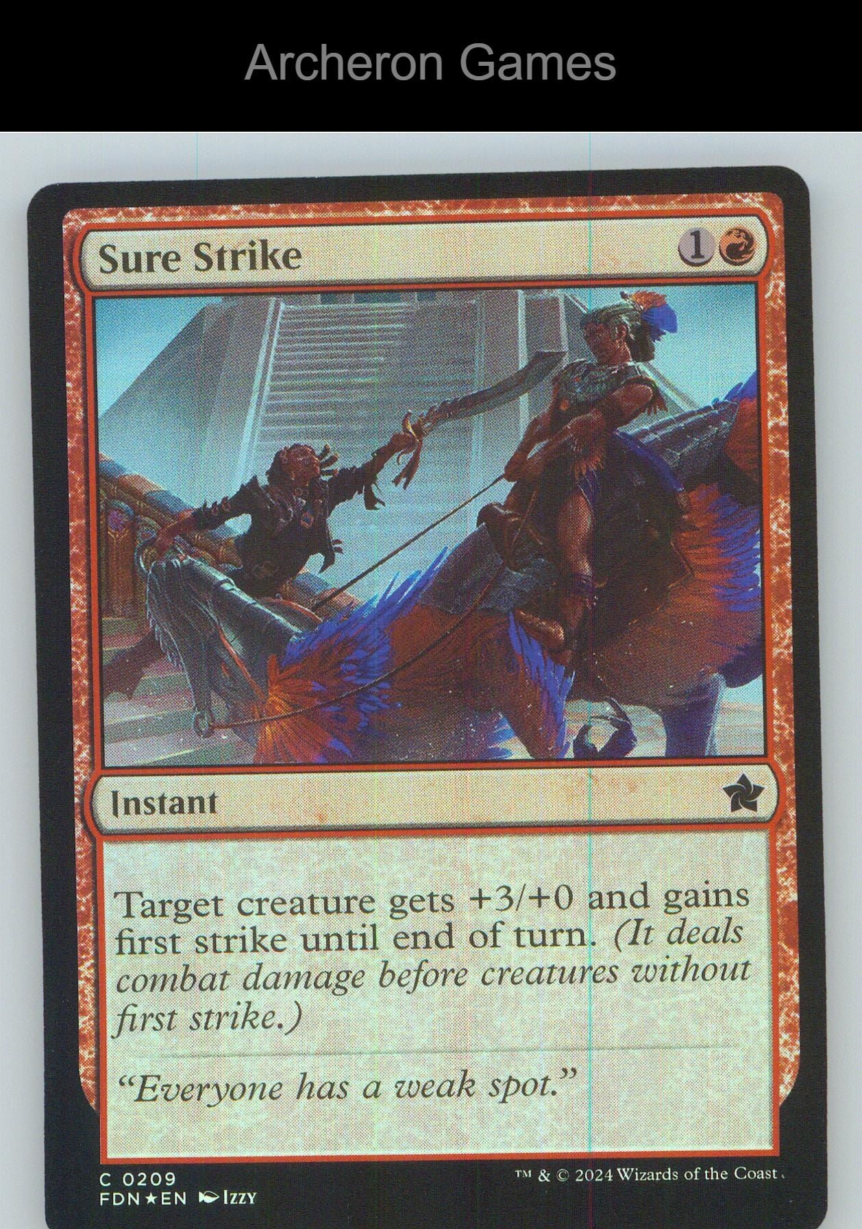 Sure Strike FDN 209 C MTG Card NM/EX+ Foil