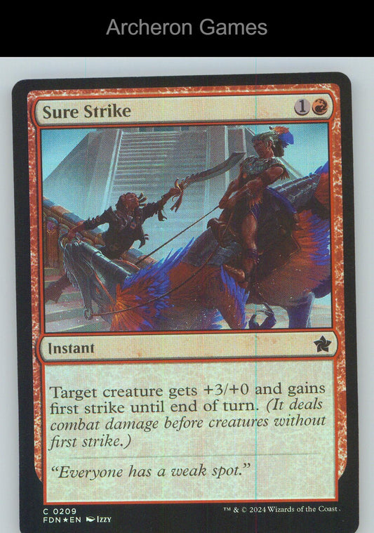 Sure Strike FDN 209 C MTG Card NM/EX+ Foil