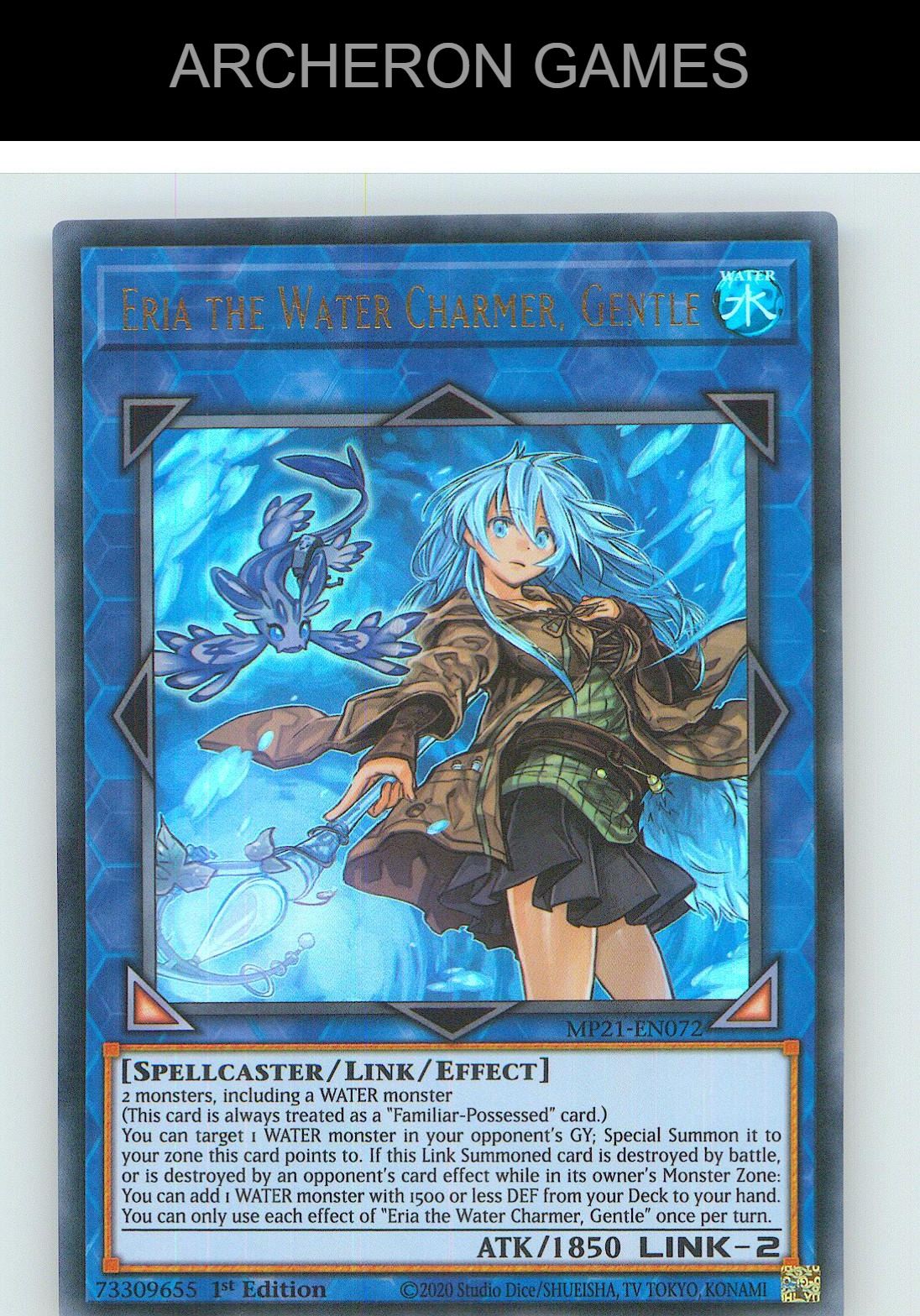 Eria the Water Charmer, Gentle Ultra Rare YUGIOH Card 1st Edition