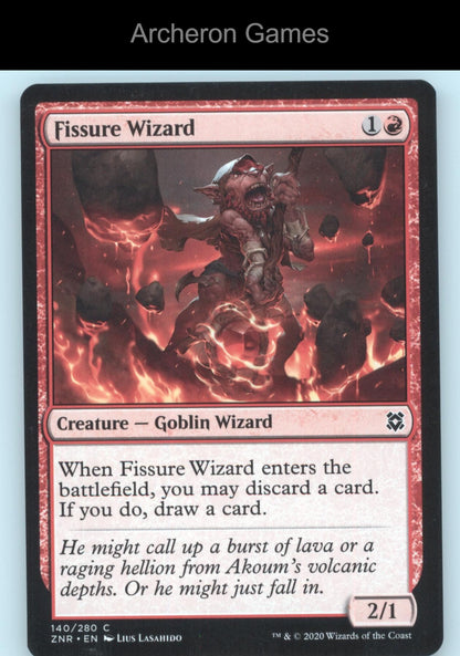 Fissure Wizard 140 C MTG Card Zendikar Rising