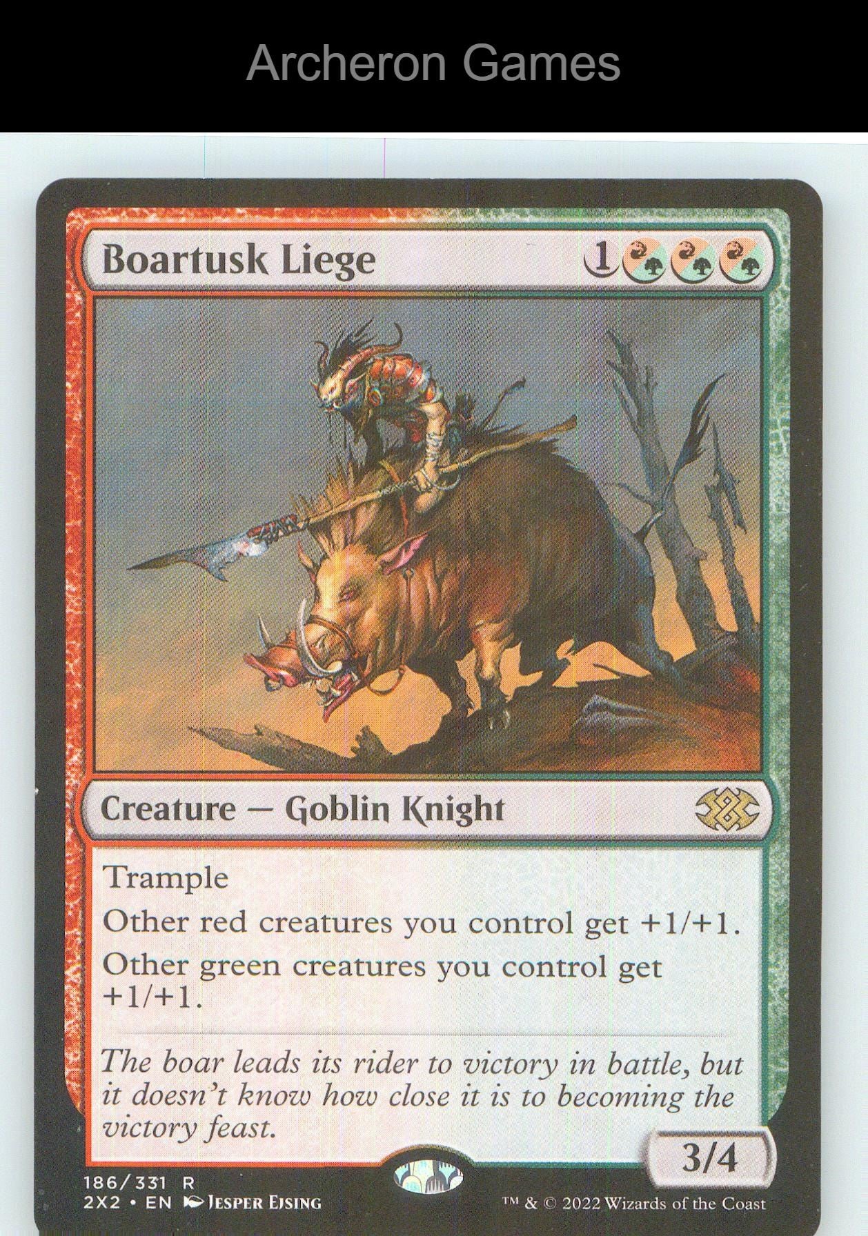 Boartusk Liege 2X2 186 R MTG Card NM/EX+