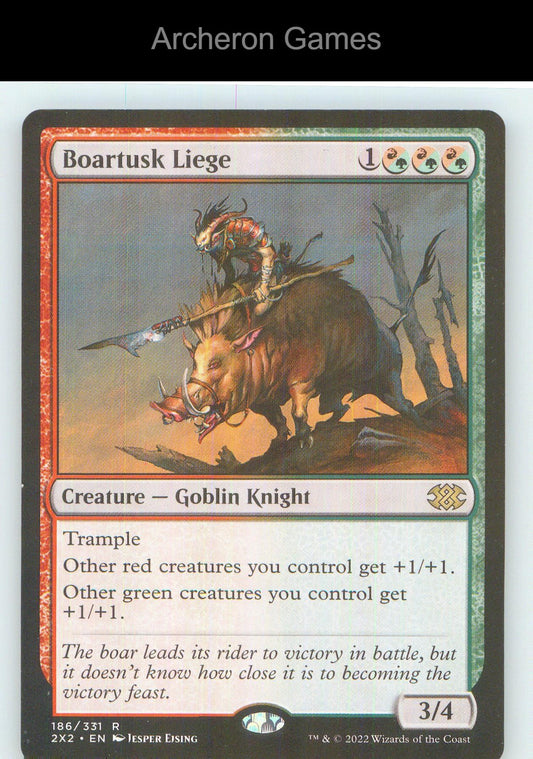 Boartusk Liege 2X2 186 R MTG Card NM/EX+