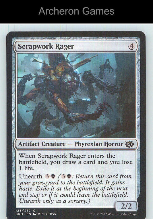 Scrapwork Rager BRO 123 C MTG Card NM/EX+