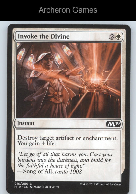 Invoke the Divine 16 C MTG Card Core Set 2019