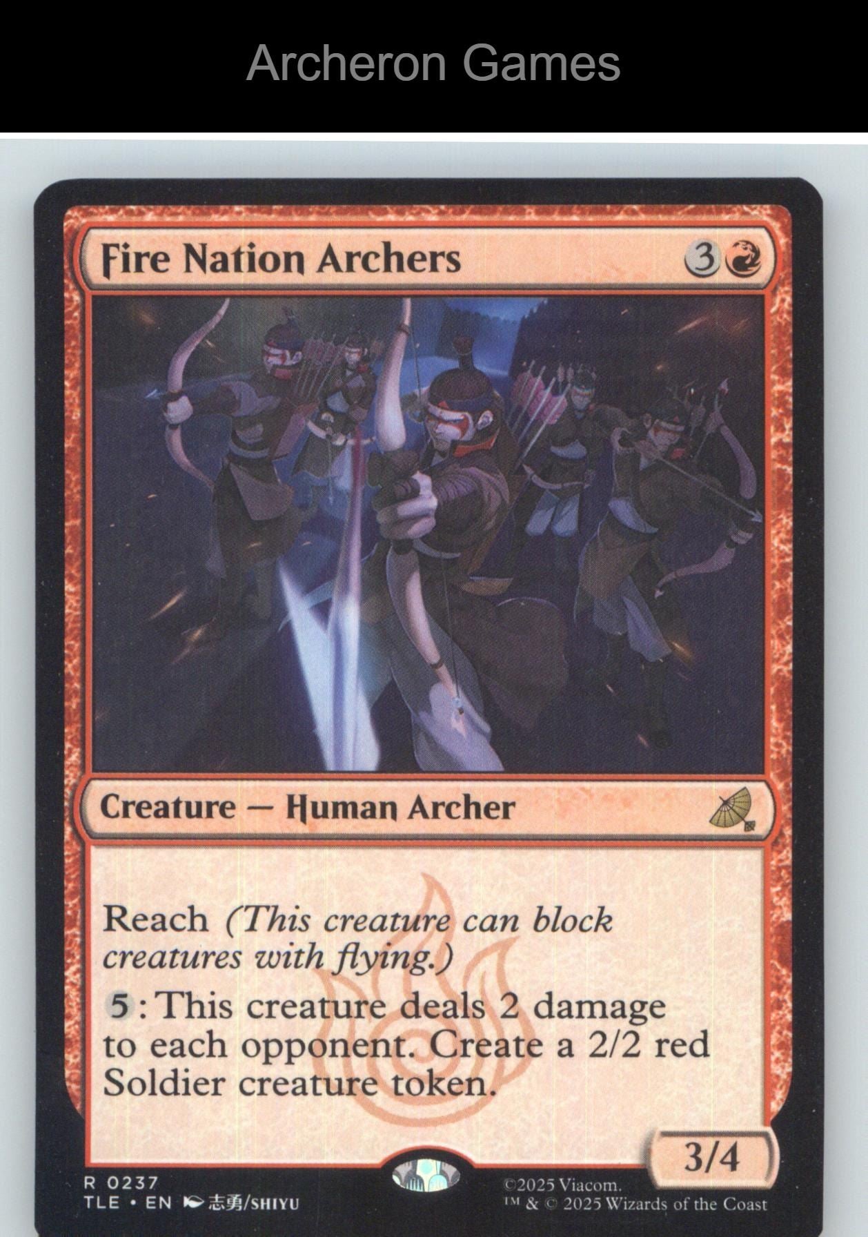Fire Nation Archers TLE 237 R MTG Card NM/EX+