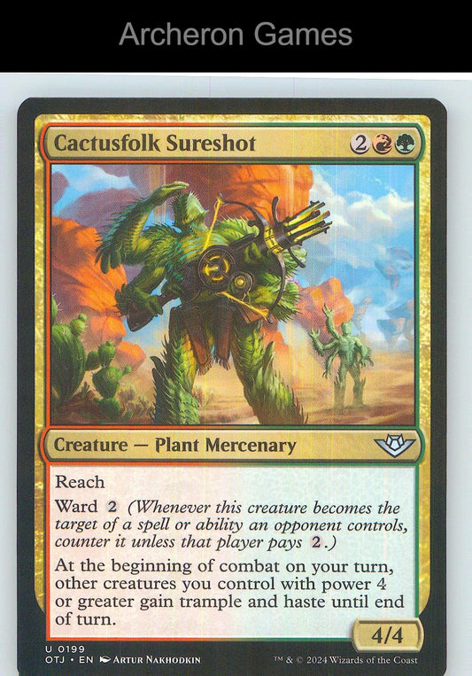 Cactusfolk Sureshot OTJ 199 UC MTG Card NM/EX+