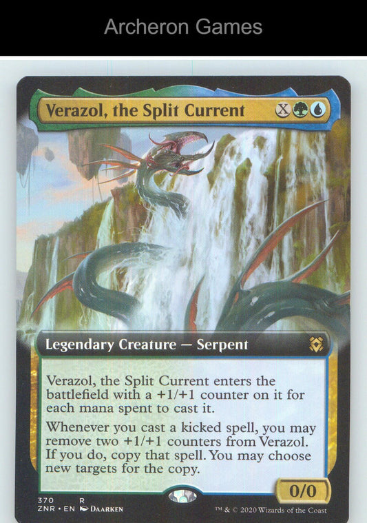 Verazol, the Split Current (Extended Art) ZNR 370 R MTG Card NM/EX+