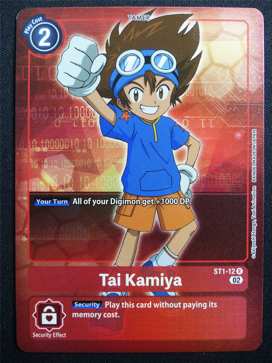 Tai Kamiya ST1-12 R Foil - Digimon Card #2ZJ
