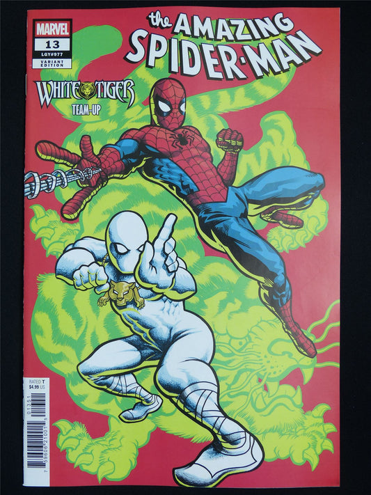 The Amazing SPIDER-MAN #13 White Tiger Variant - Dec 2025 Marvel Comic #4TV