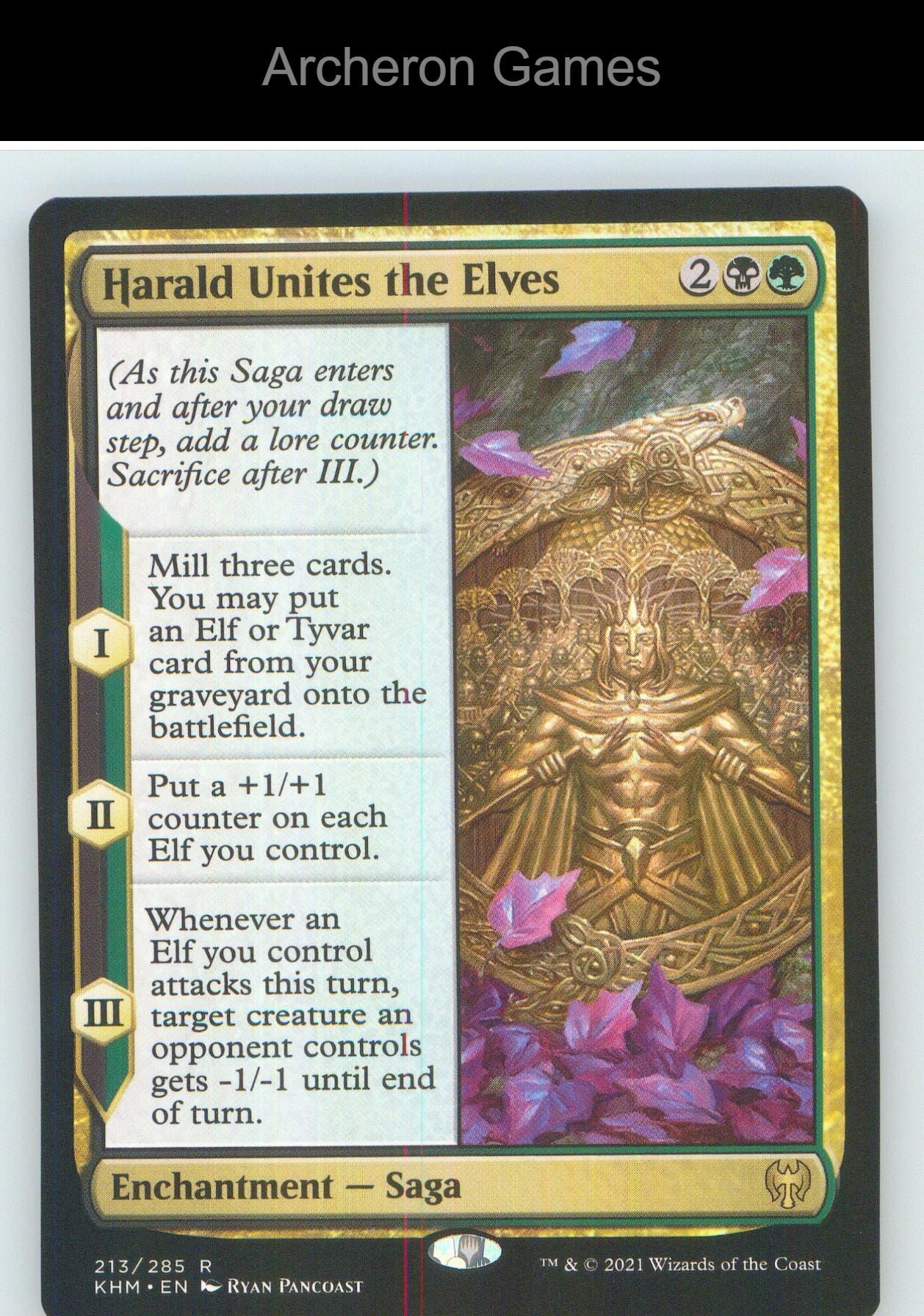 Harald Unites the Elves KHM 213 R MTG Card NM/EX+