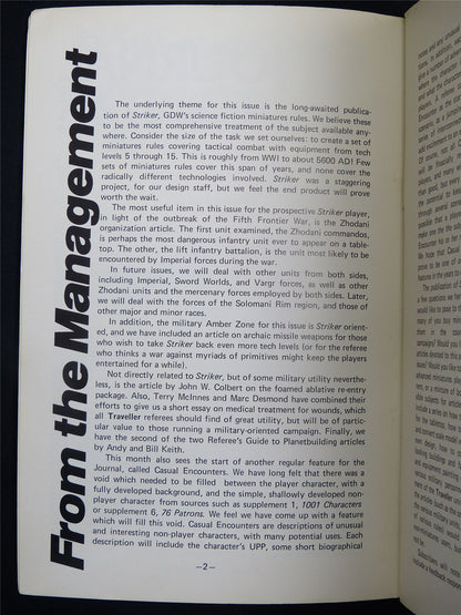 The Journal of the Travellers' Aid Society #11  - Roleplaying Booklet #2TG
