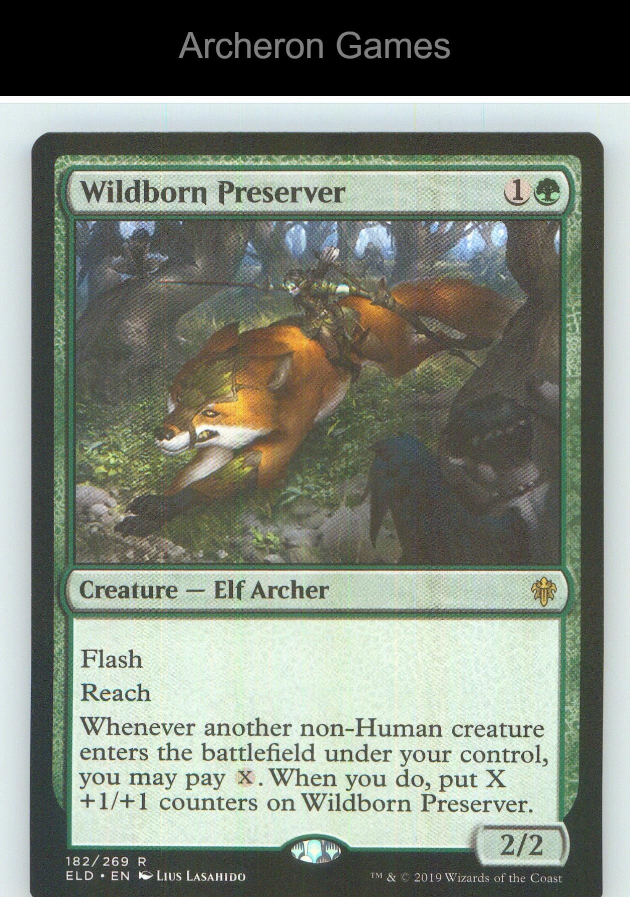 Wildborn Preserver ELD 182 R MTG Card NM/EX+