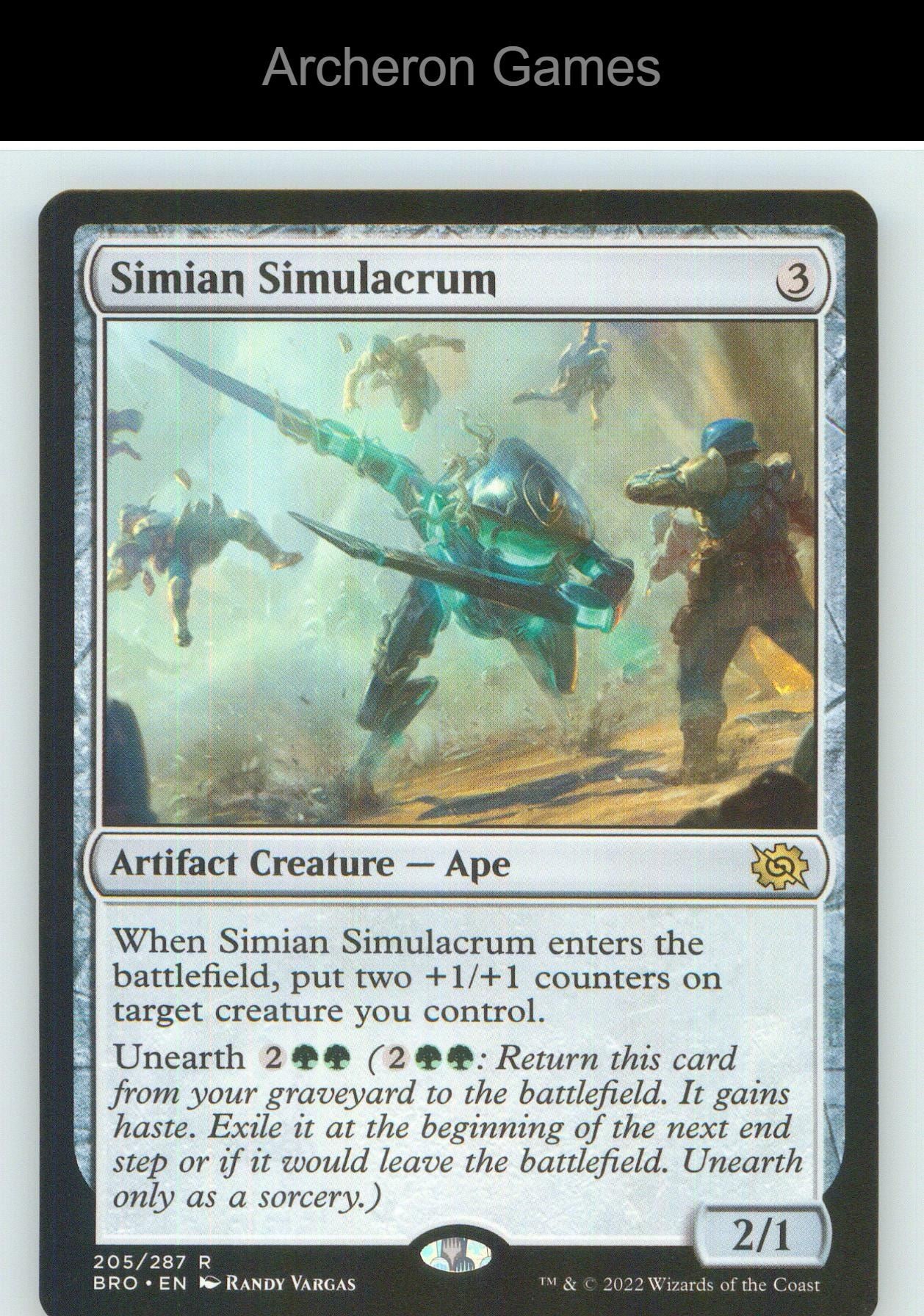 Simian Simulacrum BRO 205 R MTG Card NM/EX+