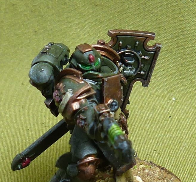 Lieutenant with Storm Shield painted - Space Marines - Warhammer 40K #2NW