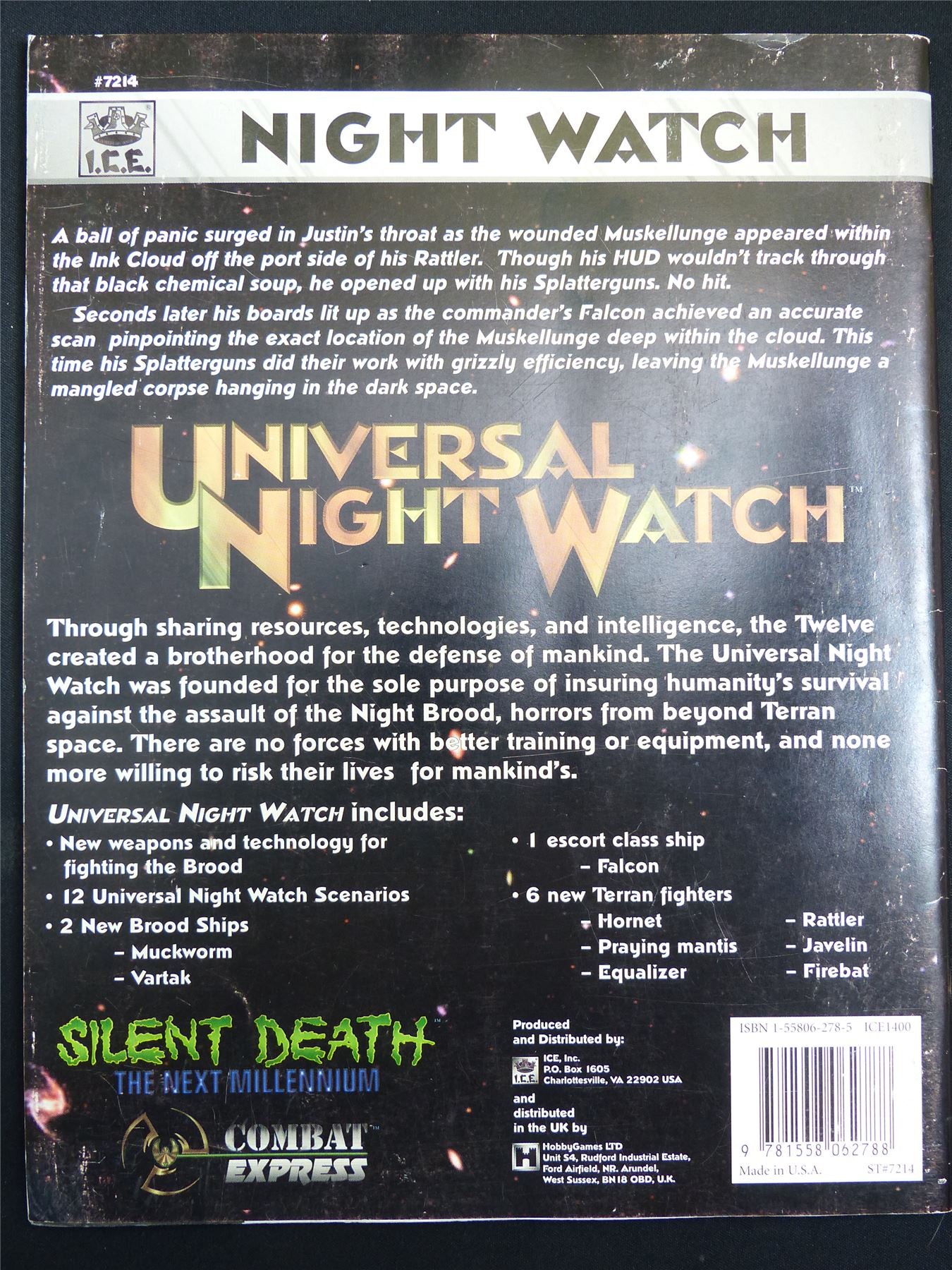 Silent Death: Universal Night Watch Miniatures Sourcebook - I.C.E. Booklet #2QU