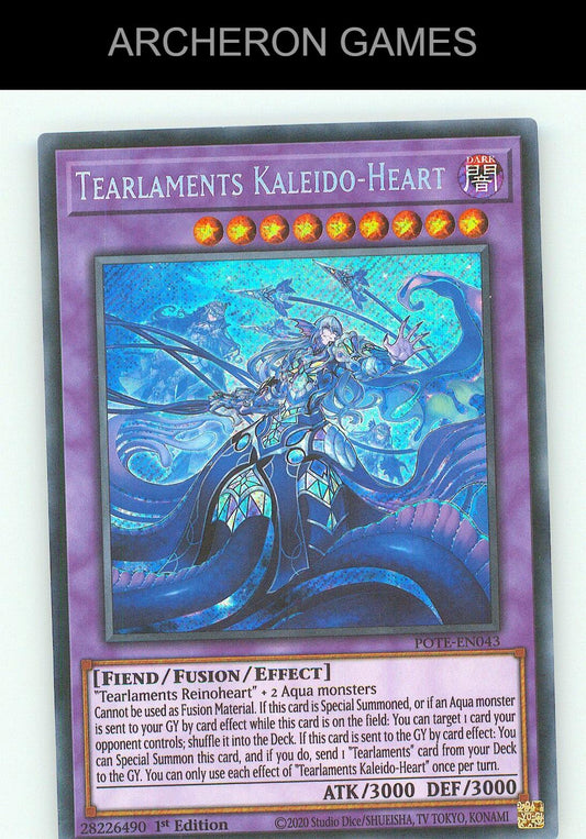 Tearlaments Kaleido-Heart SEC YUGIOH Card Unlimited