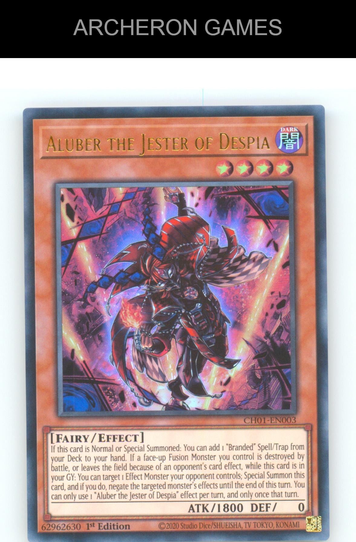Aluber the Jester of Despia Ultra Rare YUGIOH Card 1st Edition