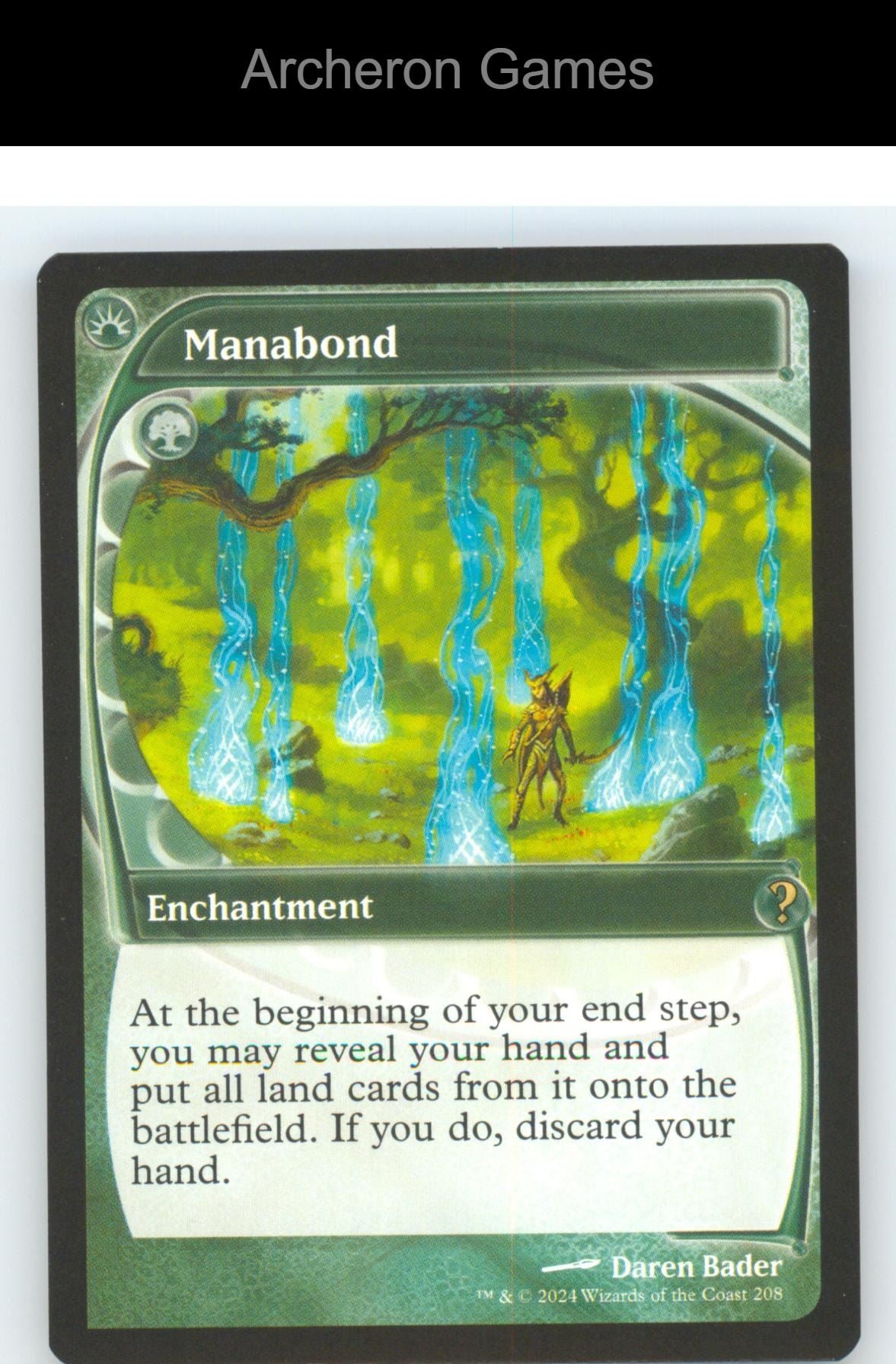 Manabond (Future Sight) MB2 208 R MTG Card Mystery Booster 2