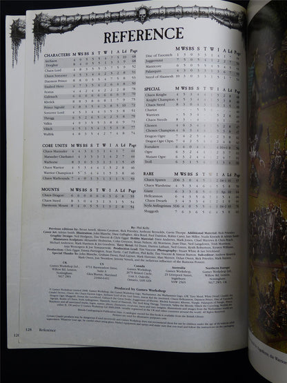 Warhammer Armies: Warriors of Chaos 7th Edition Softback 2008 - Warhammer Old World #1H0