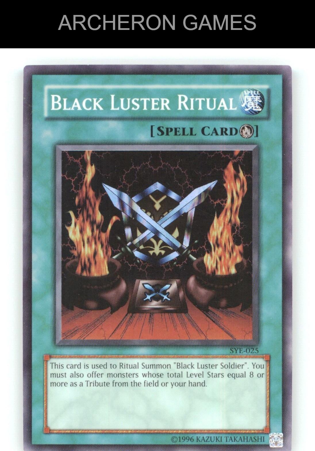 Black Luster Ritual SR YUGIOH Card
