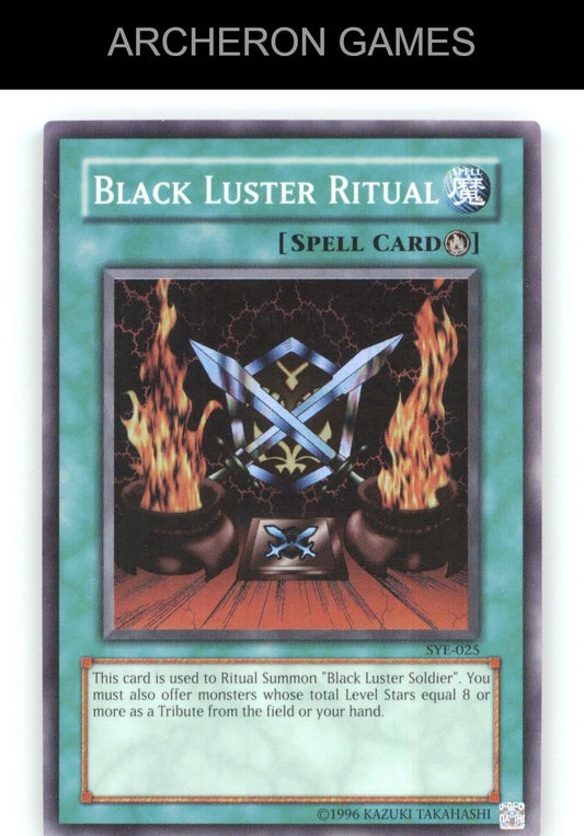 Black Luster Ritual SR YUGIOH Card