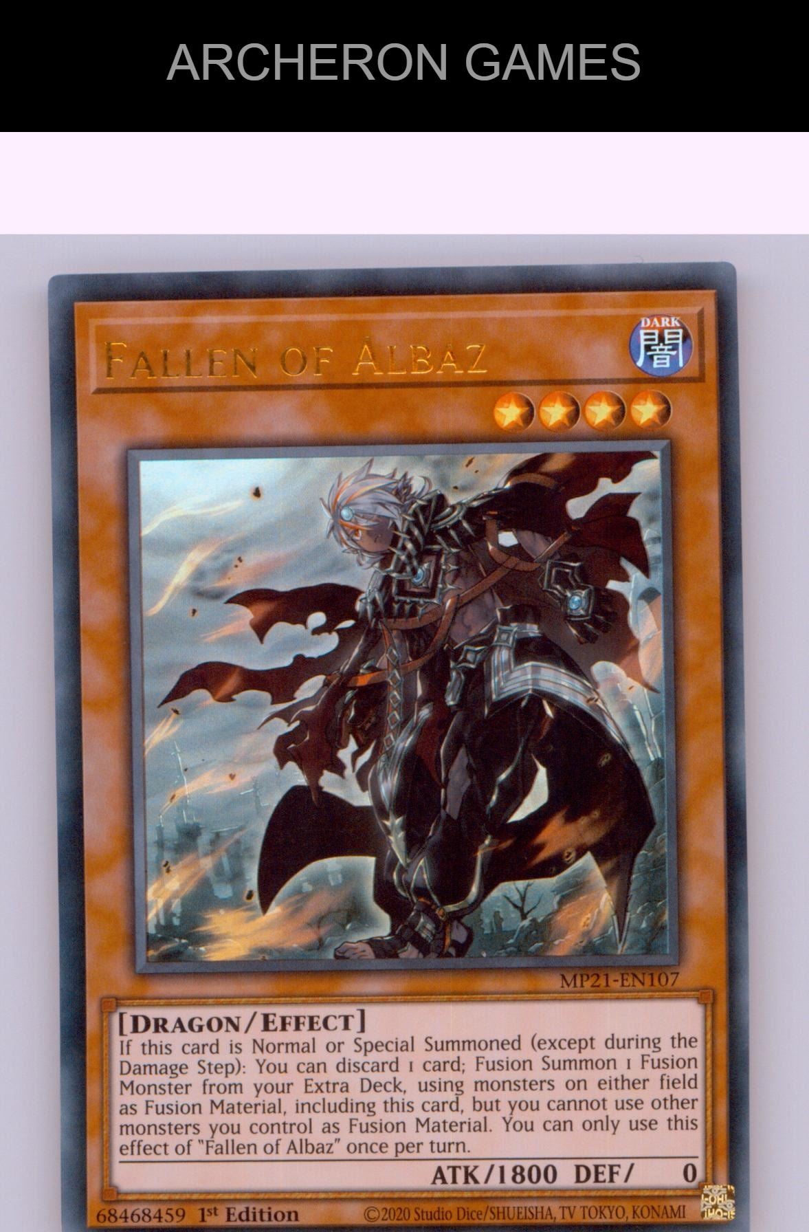 Fallen of Albaz (UR) Ultra Rare YUGIOH Card 1st Edition