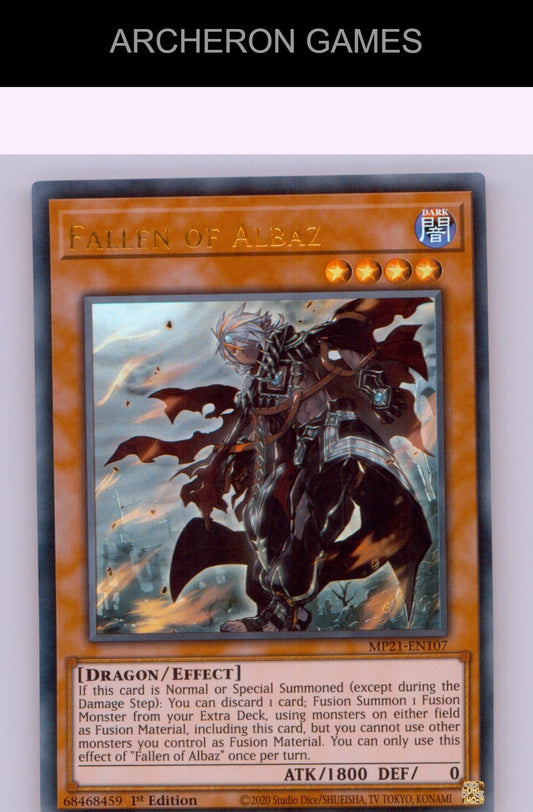 Fallen of Albaz (UR) Ultra Rare YUGIOH Card 1st Edition