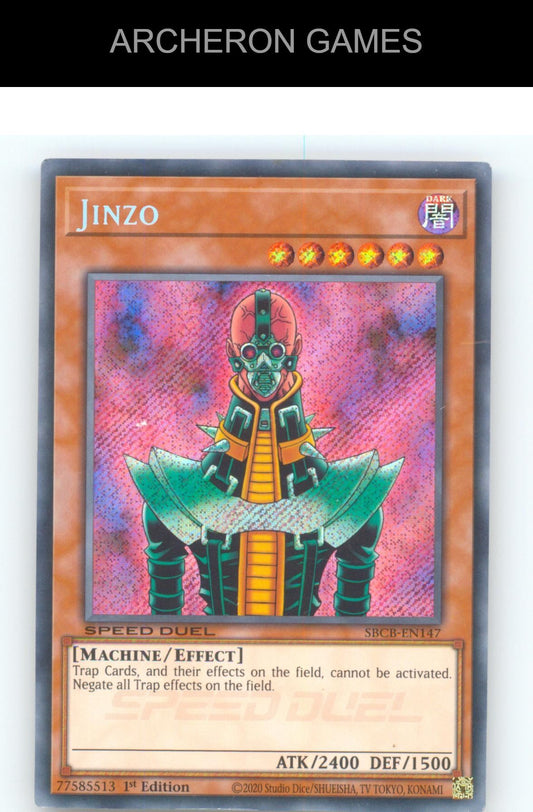 Jinzo (Secret) SBCB YUGIOH Card 1st Edition Speed Duel