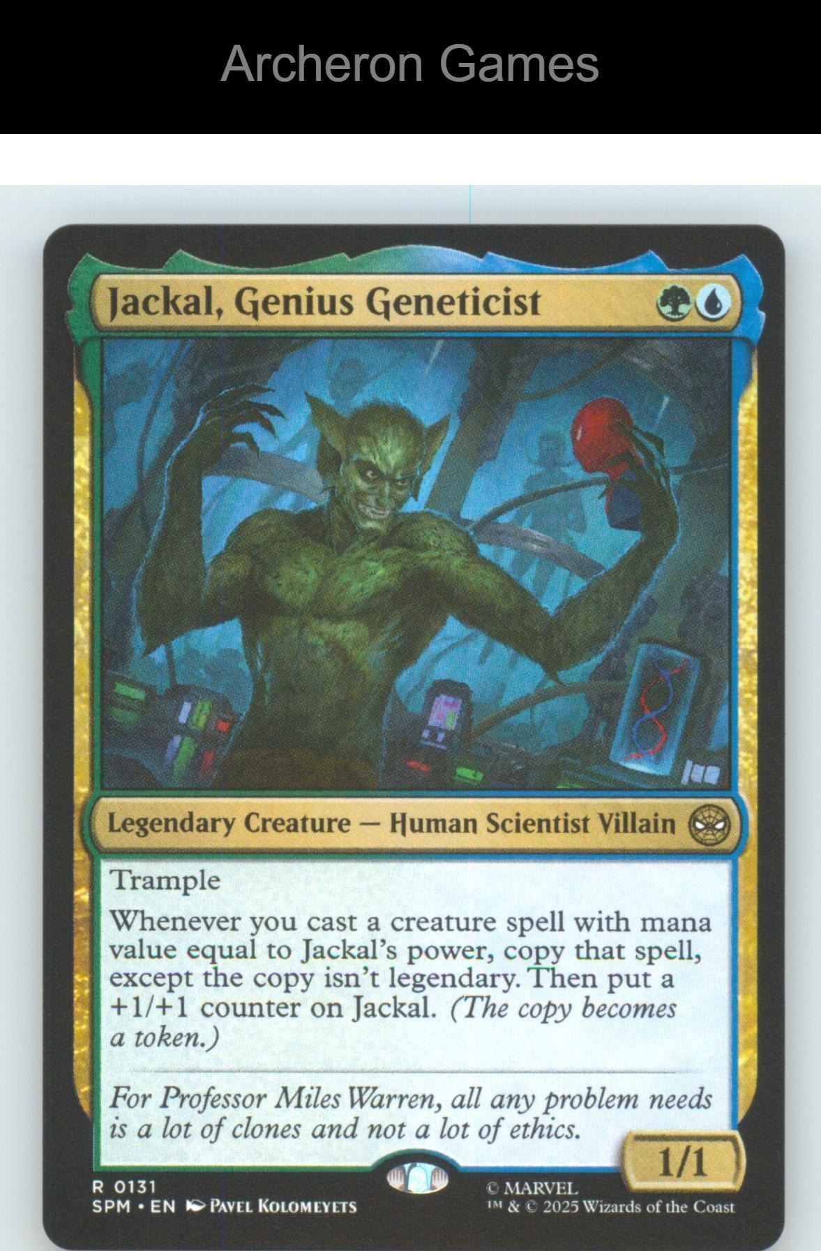 Jackal, Genius Geneticist SPM 131 R MTG Card NM/EX+