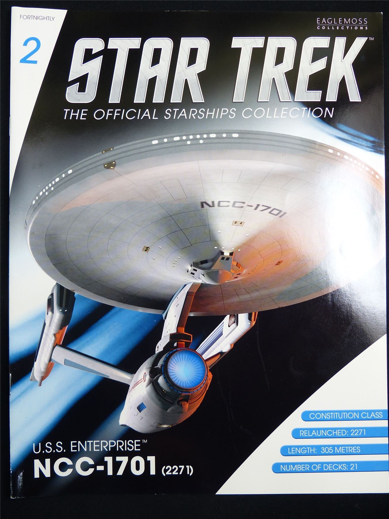 Star Trek The official Starships Collection #2 -  Eaglemoss Magazine #2WJ