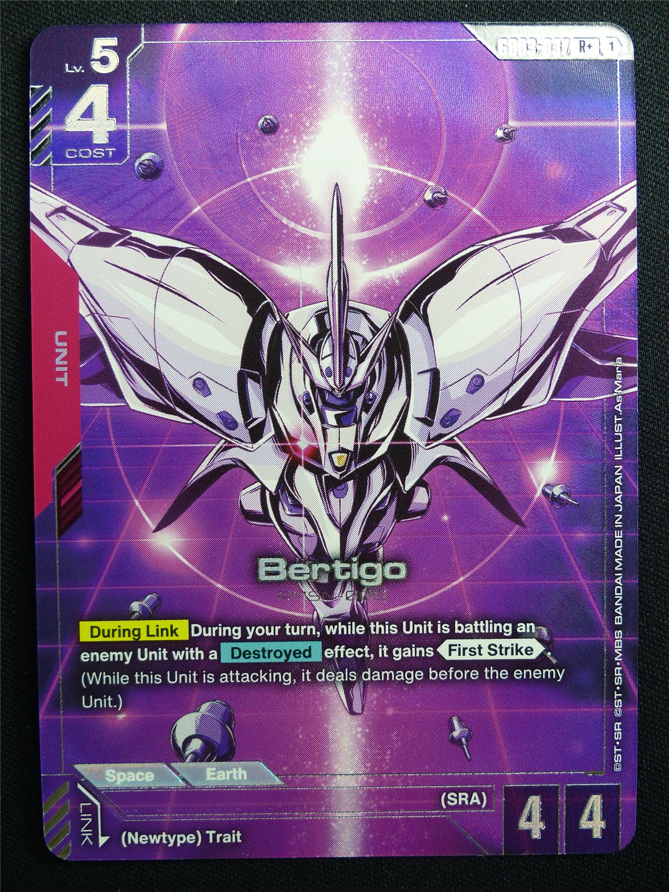 Bertigo GD03-037 R+ Foil - Gundam Card #9A