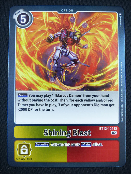 Shining Blast BT12-104 R - Digimon Card #KM