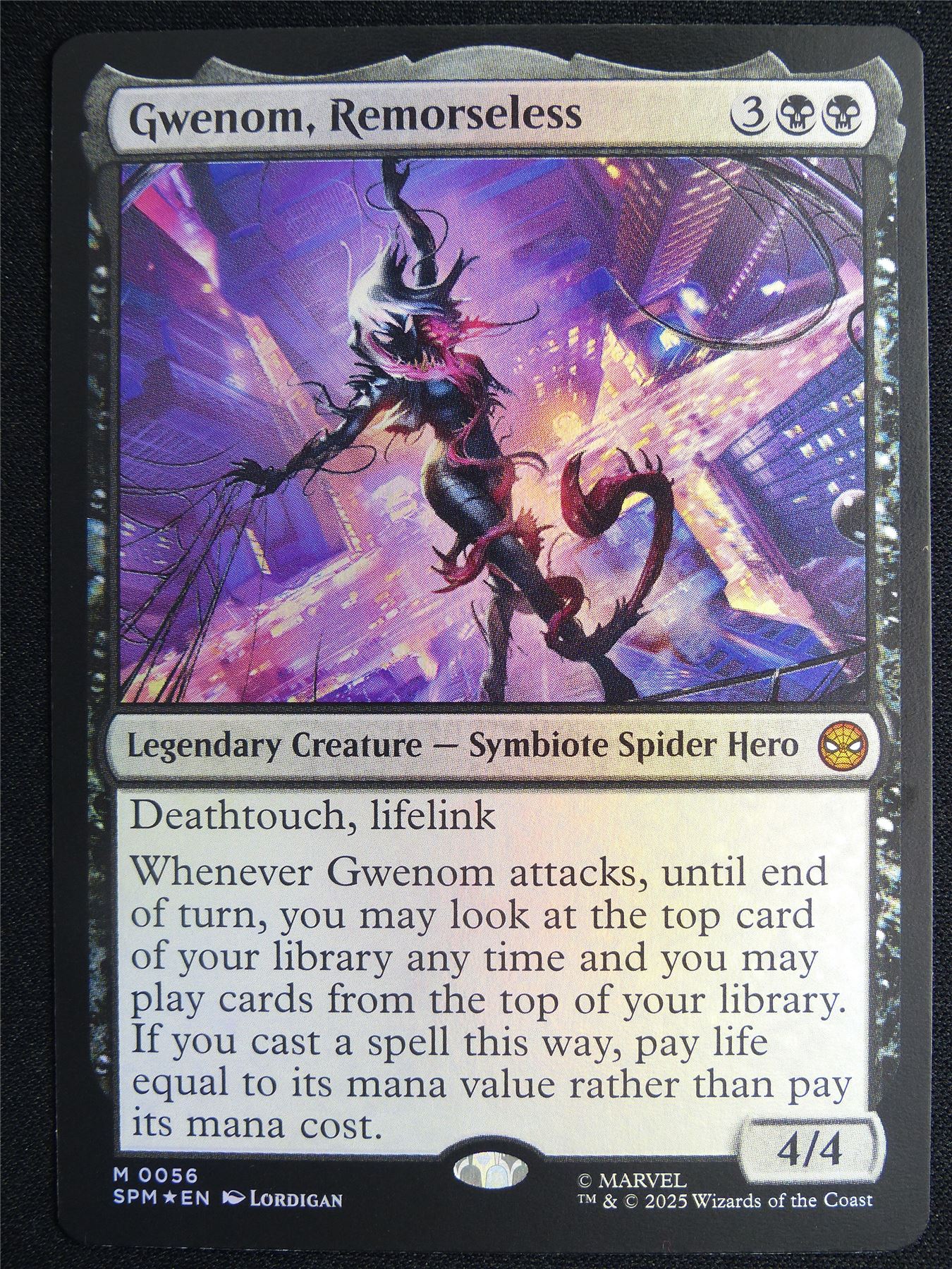 Gwenom Remorseless Foil - SPM - Mtg Card #4IQ