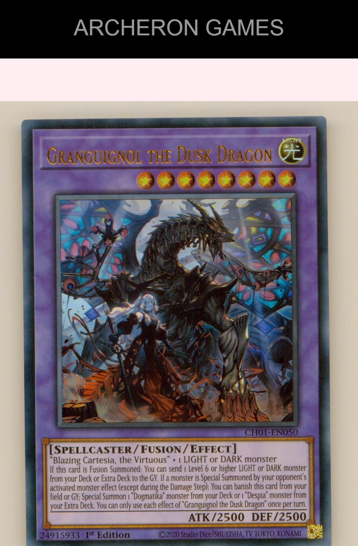Granguignol the Dusk Dragon Ultra Rare YUGIOH Card 1st Edition
