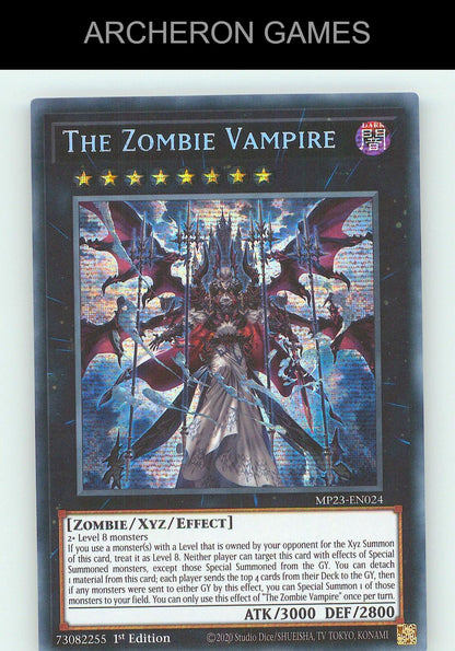 The Zombie Vampire SEC YUGIOH Card