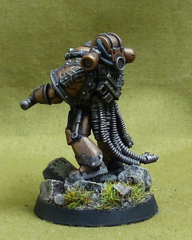 Legion Praetor with upgrades painted - Iron Hands - Warhammer Horus Heresy #2MA