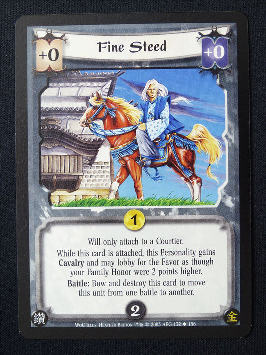 Fine Steed - WoC - Legend of the Five Rings L5R Card #121