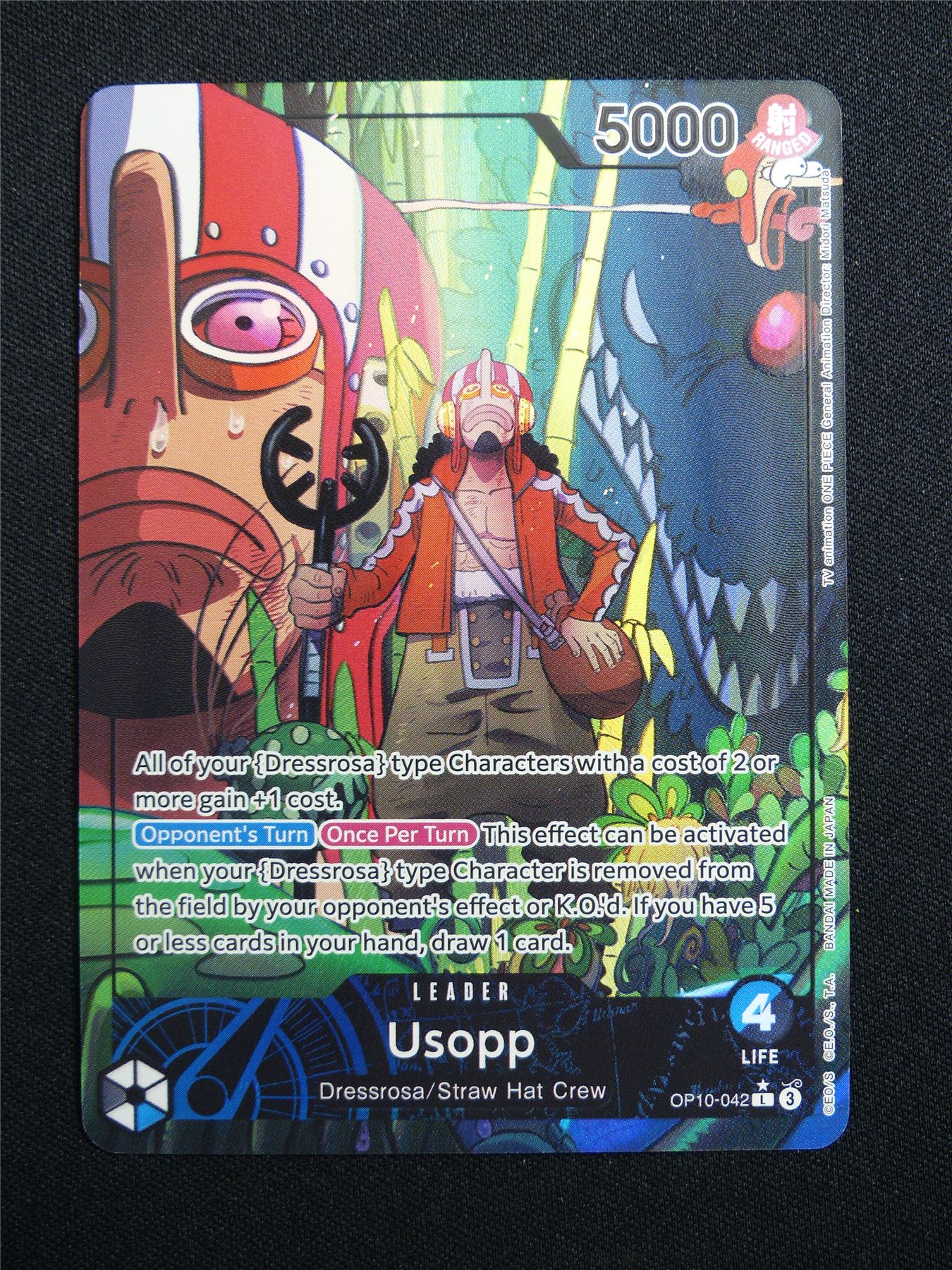 Usopp OP10-042 L Alt Art Foil - One Piece Card #158