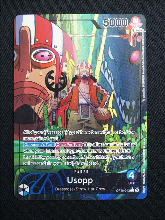 Usopp OP10-042 L Alt Art Foil - One Piece Card #158